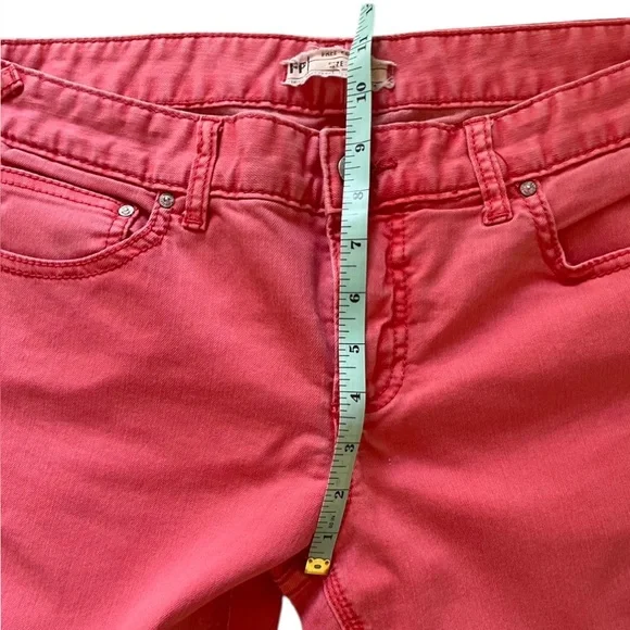Free People Salmon, Red, orange  Skinny Midrise Jeans by Free People, size 30 - Picture 5 of 7